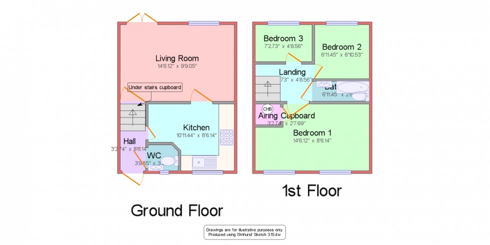 Floorplan for Thornhill Avenue, Belper