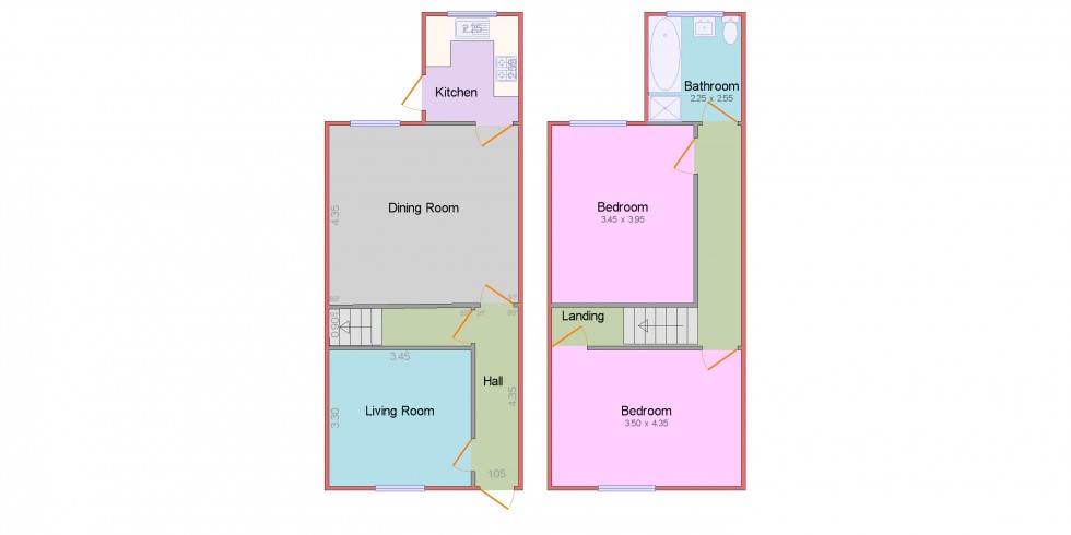 Floorplan for Scarsdale Street, Bolsover, Chesterfield