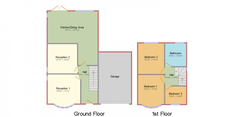 Floorplan for King Richard Road, Hinckley