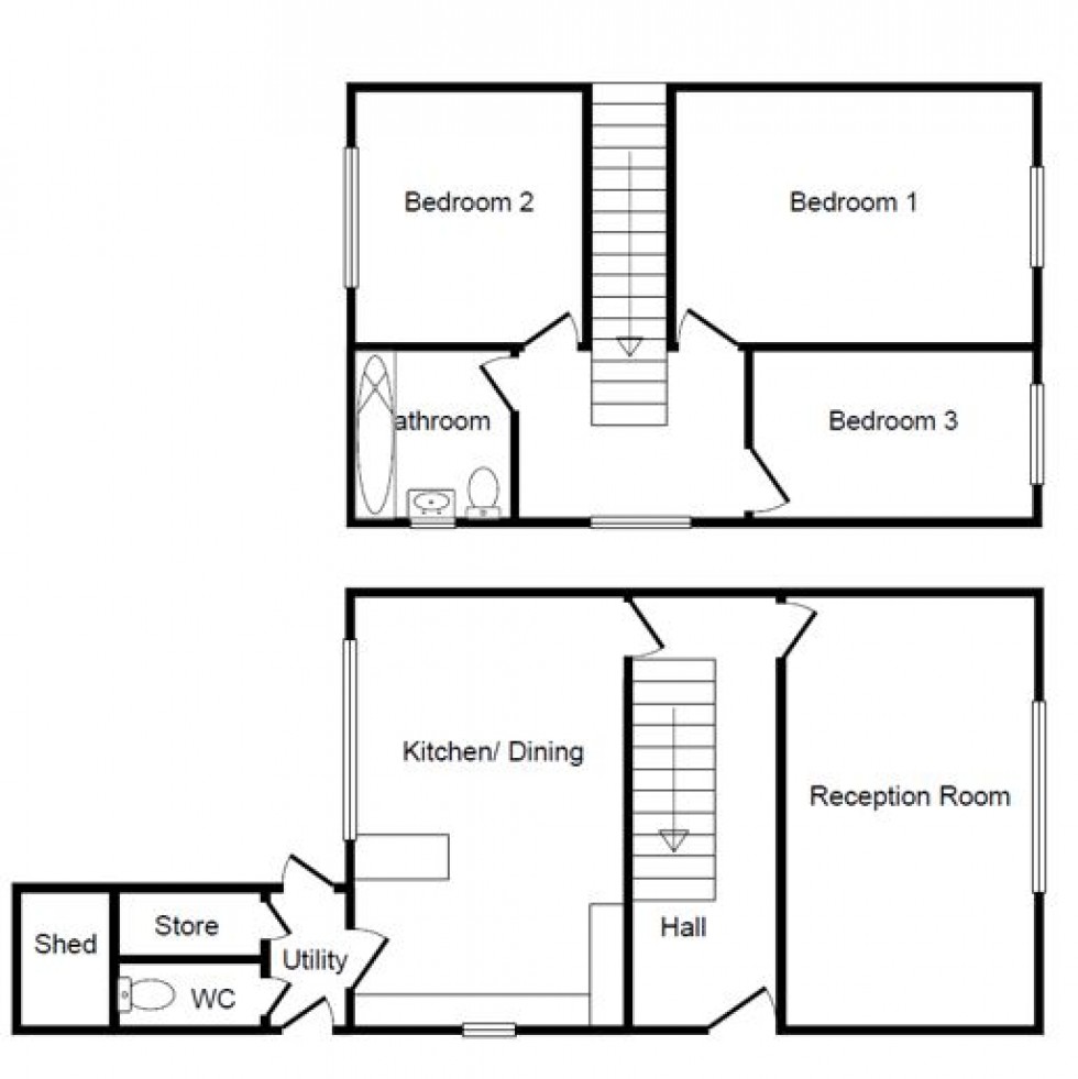 Floorplan for Kingsway Crescent, Kilburn