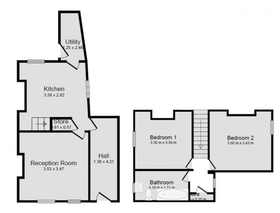 Floorplan for Tamworth Terrace, Duffield