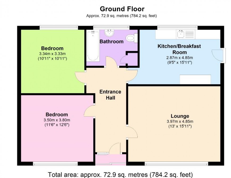 Floorplan for Springfield Drive, Duffield, Belper