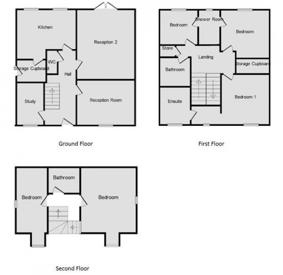 Floorplan for Weavers Way, South Normanton, Alfreton