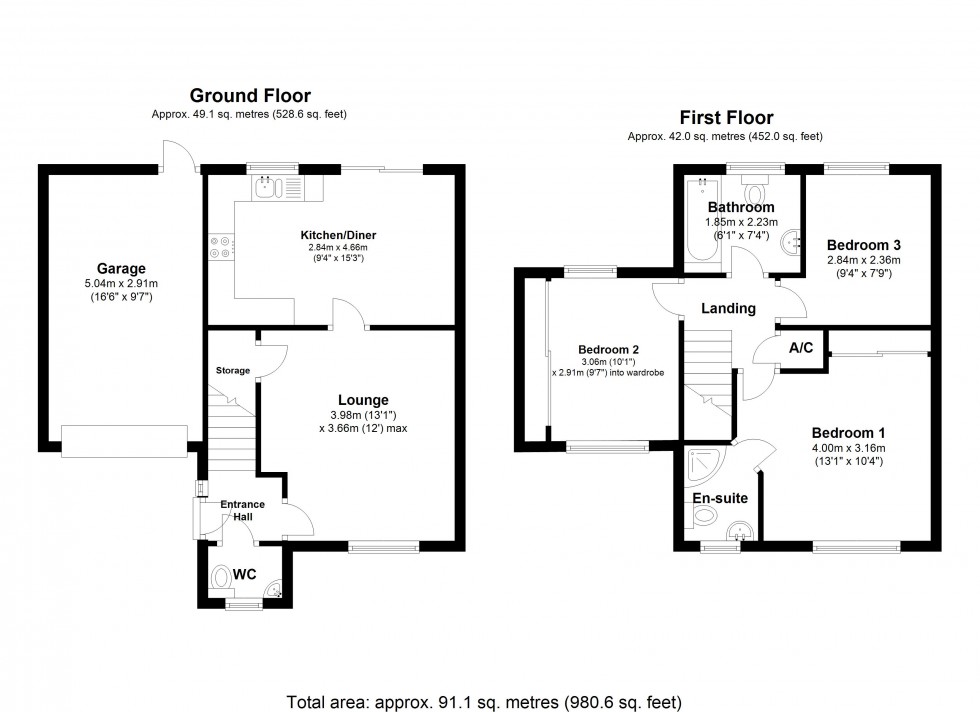 Floorplan for Kiwi Drive, Alvaston