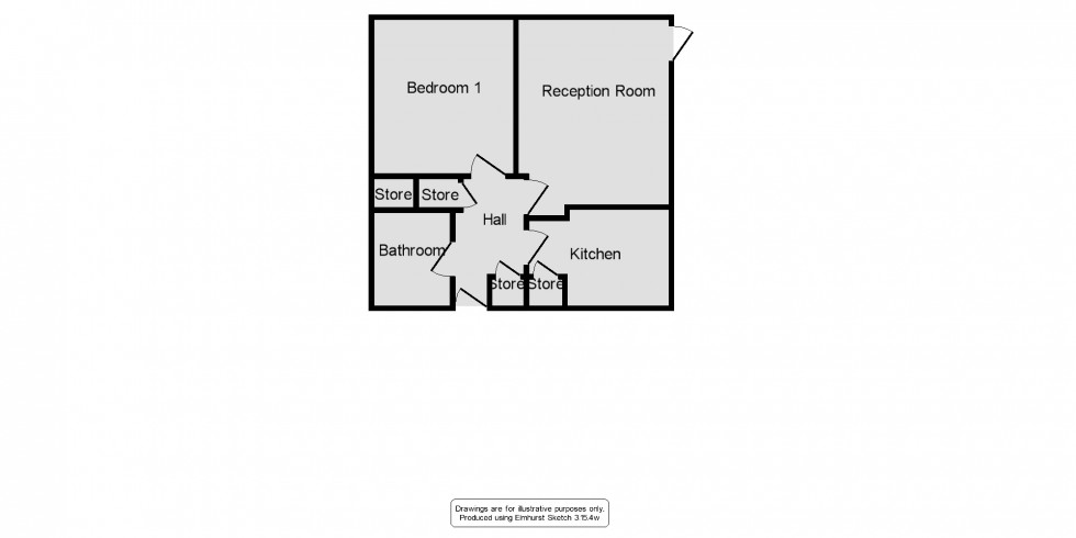 Floorplan for Kedleston Court, Norbury Close, Allestree