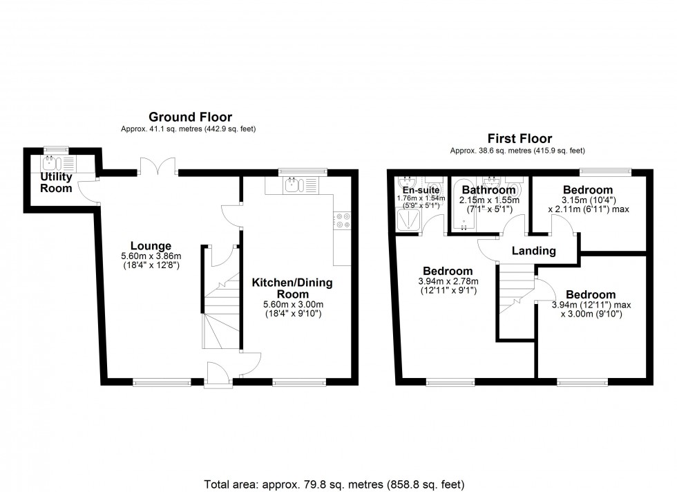 Floorplan for Castle Way, Willington