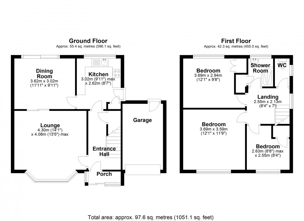 Floorplan for Mercia Drive, Willington