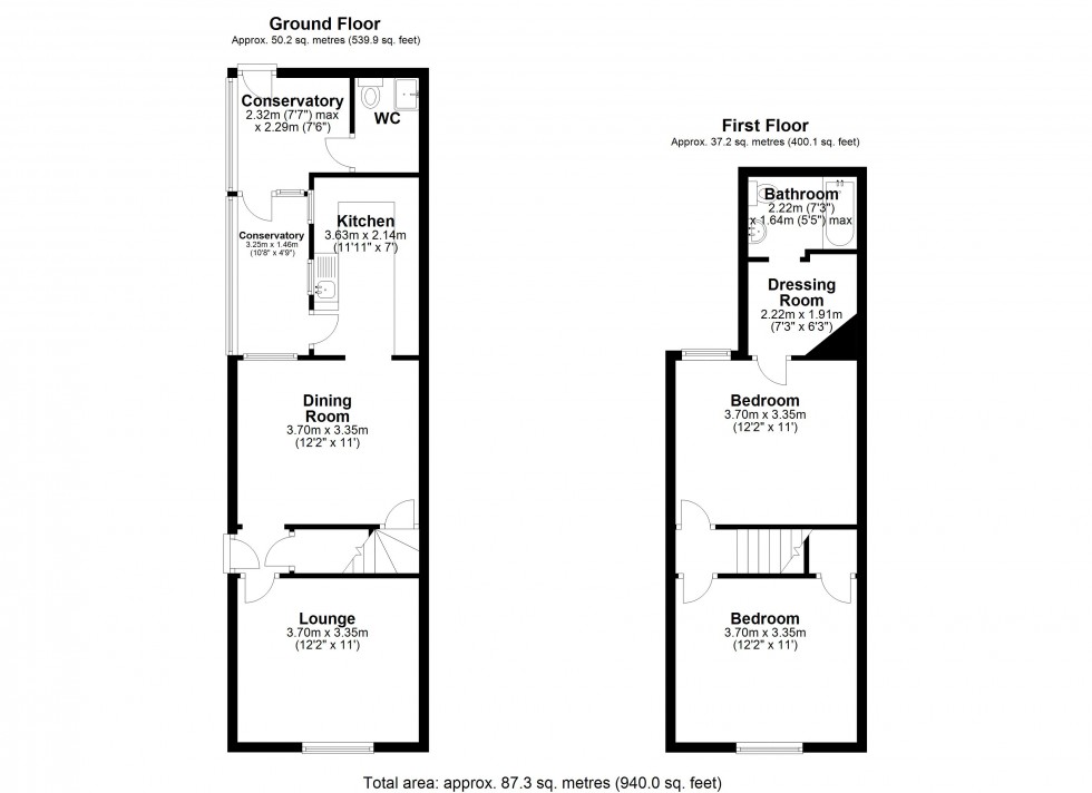 Floorplan for Primrose Cottages, Hazelwood Hill, Hazelwood
