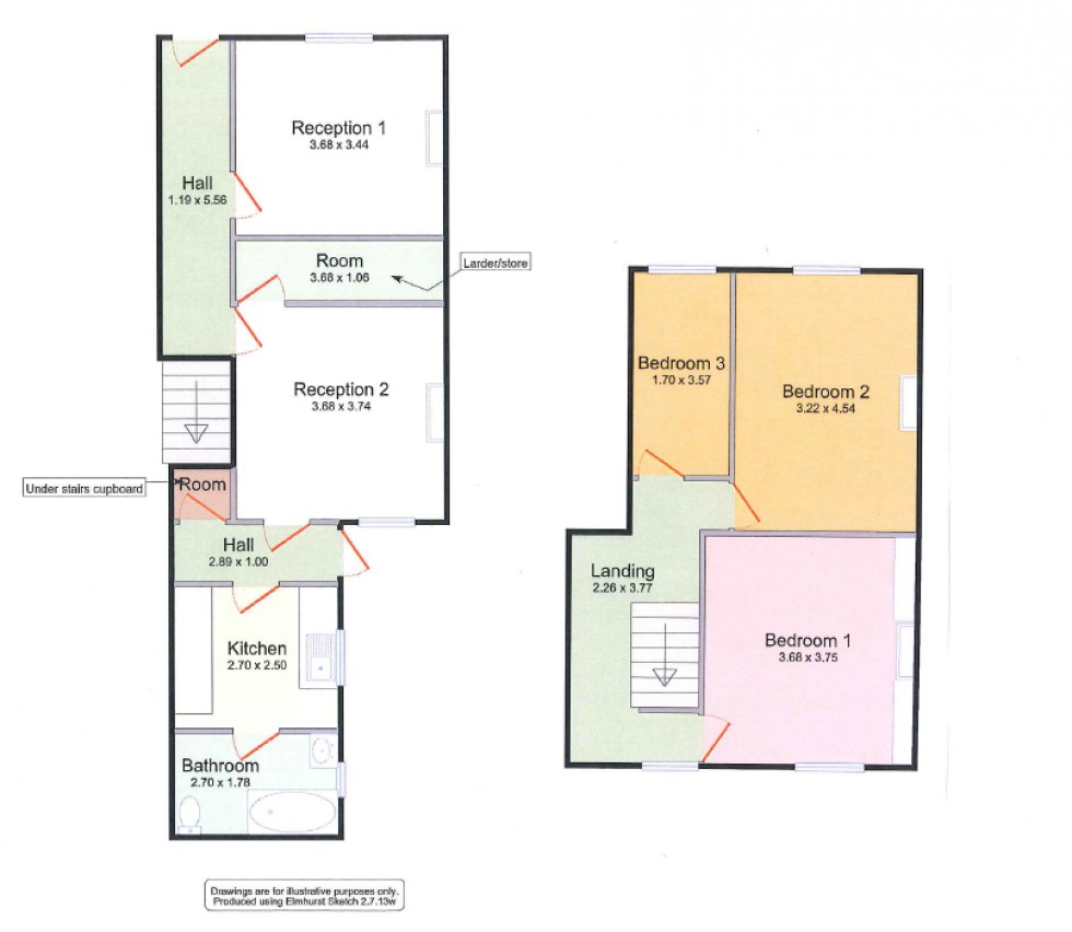 Floorplan for Nottingham Road, Ripley